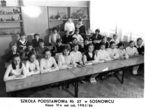 rok 1985 zdjęcie klasy 6a