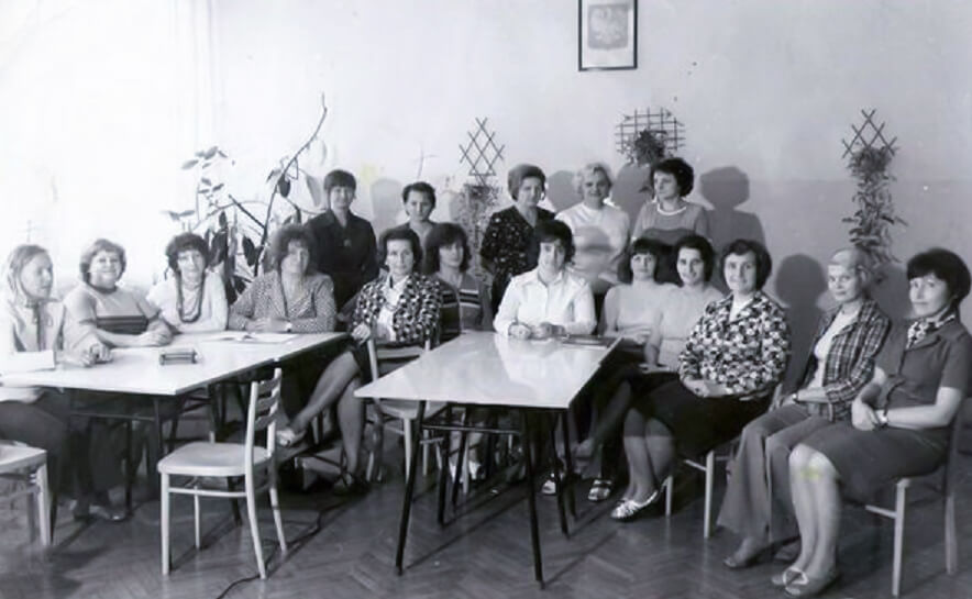 SP27 Sosnowiec grono pedagogiczne lata 70 XX wieku
