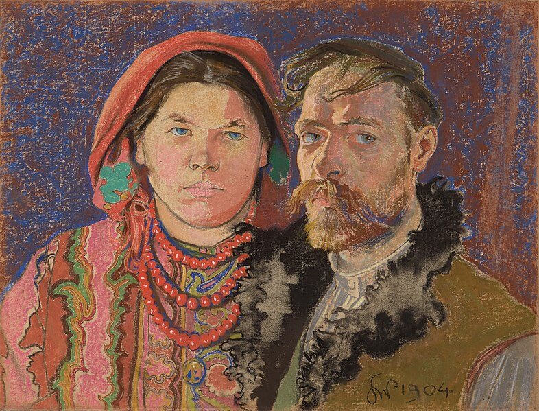autoportret Stanisława Wyspiańskiego z żoną