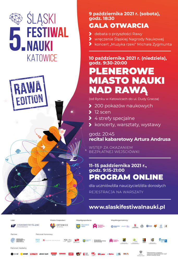 plakat śląski festiwal nauki
